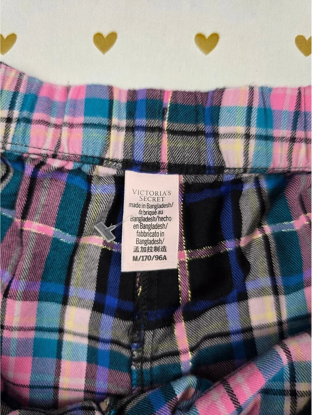 Victorias Secret Plaid Comfy Medium Sleep Shorts Boxers Pajama Bottoms
